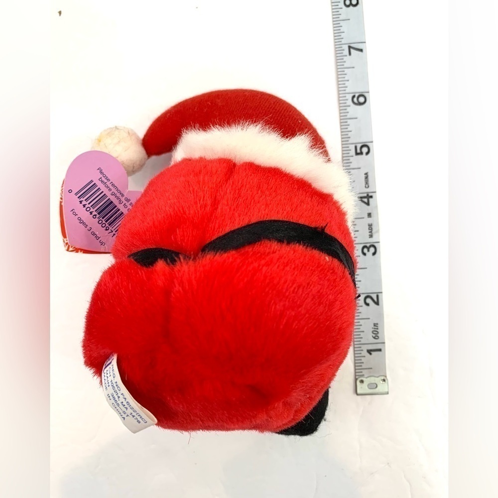 VTG Swibco Puffkins Santa Plush Ball 6” Plushie with Tag 1997 - Picture 5 of 5